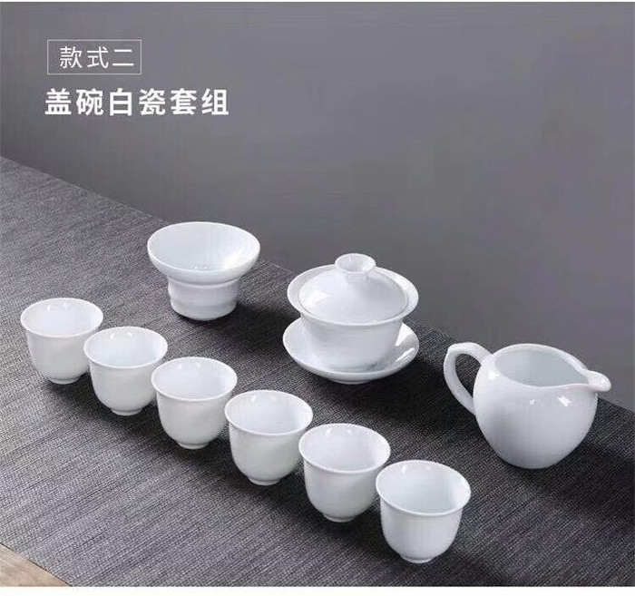 精致高端陶瓷茶具，手绘陶瓷茶具，景德镇陶瓷茶具套装厂家定制批发