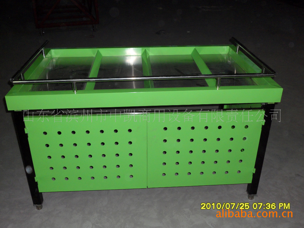 超市大卖场专用不锈钢水果架广东厂家直销、款式新颖、中凯品牌