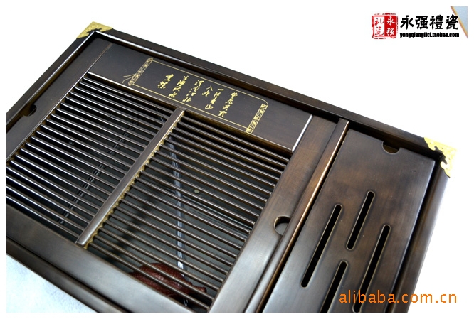 高档咖啡色黑色柏木实木杯架茶盘/功夫红茶普洱茶具 享茶