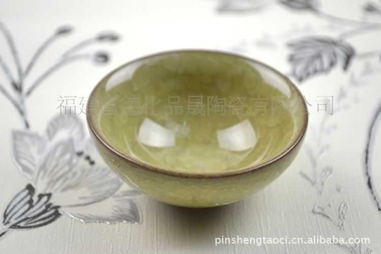 供应冰裂釉杯子 茶杯 碗口 功夫茶具 普洱茶具