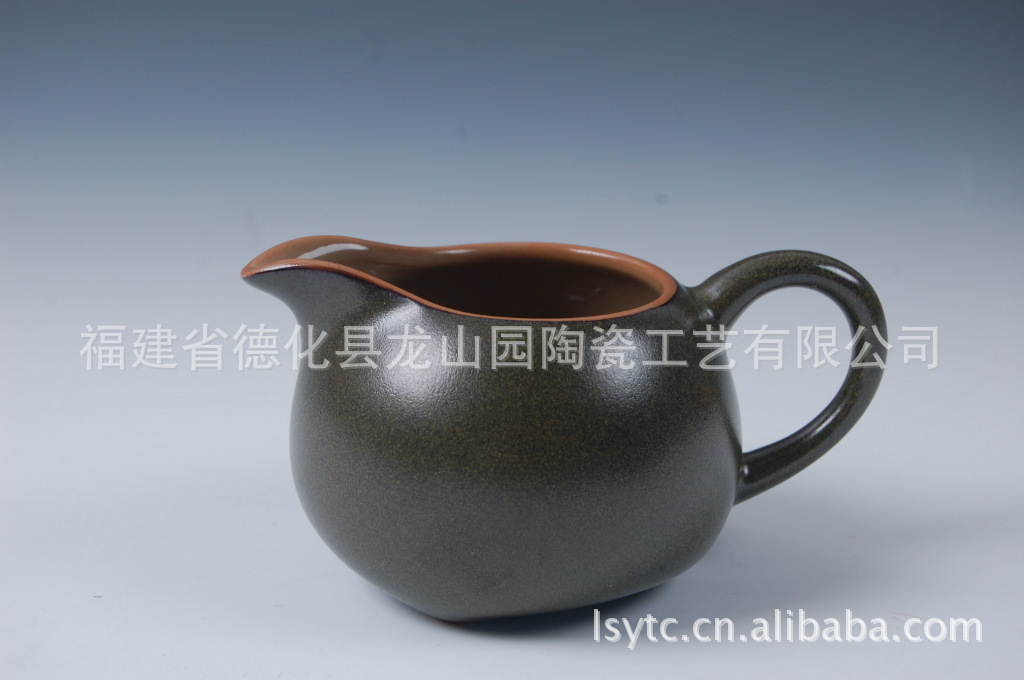 厂家直销茶具 茶叶沫 橄榄绿 公道杯 壶 海 精品陶瓷
