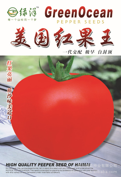 杂交一代番茄种子极早熟自封顶高产抗病大红果