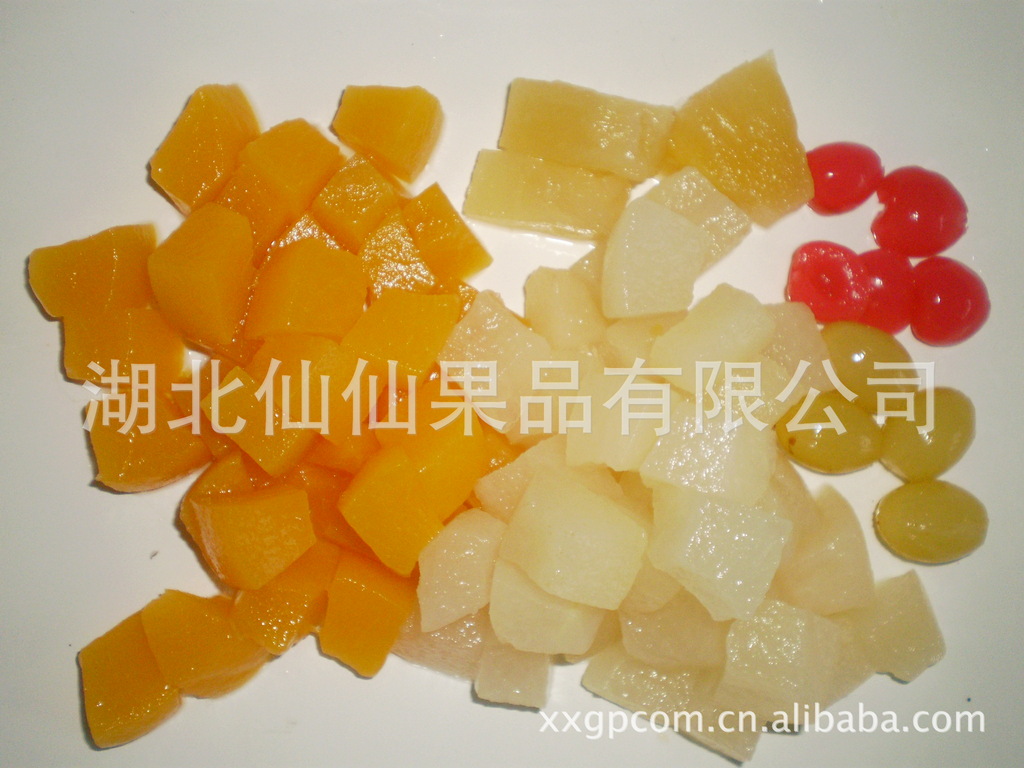 仙仙果品热销推荐五色什锦水果罐头食品