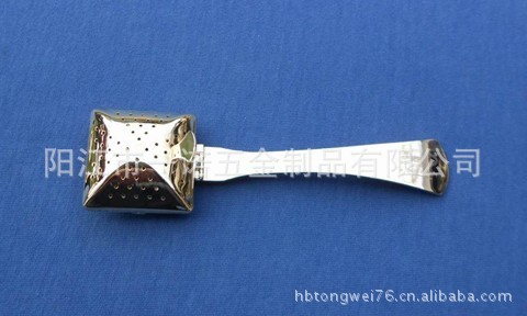 D-022LB新款茶隔茶球茶叶过滤网茶管茶漏茶具泡茶器镀金茶隔茶球