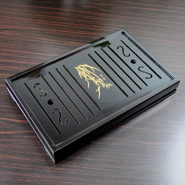 茶盘/实木茶盘/茶具礼品/茶道/铁观音/兰花