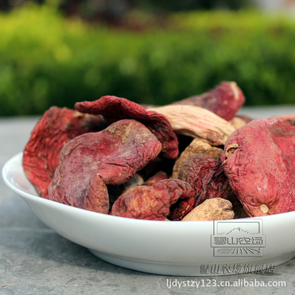 丽江特产 丽江野生菌优质雪山野生红菇
