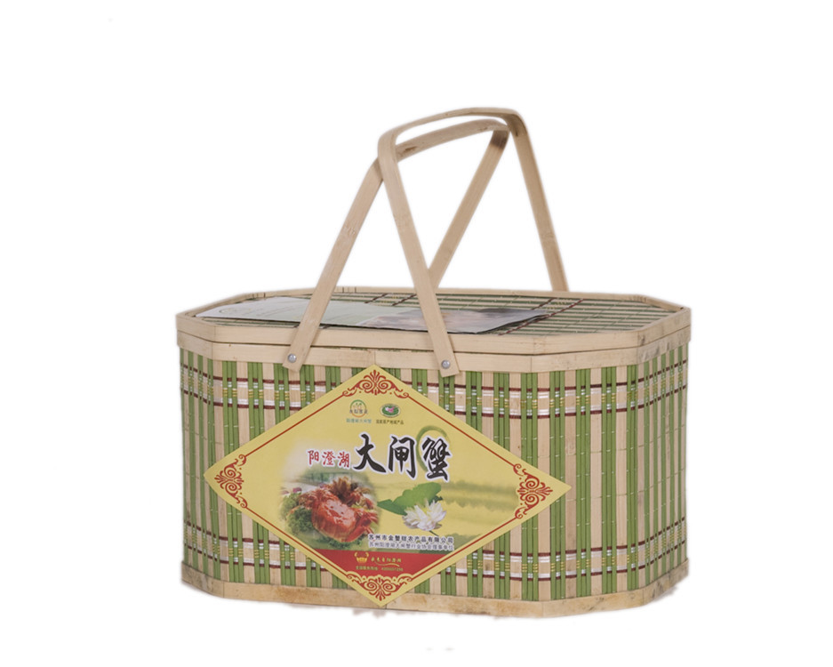 紫澄牌阳澄湖大闸蟹公螃蟹 3.5-3.2两 母2.5-2.2两 8只礼盒装