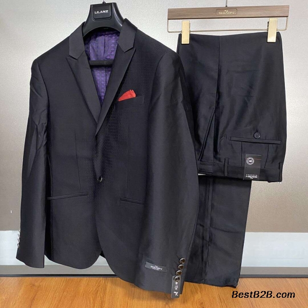 广州柒牌男装商务套西尾货批发