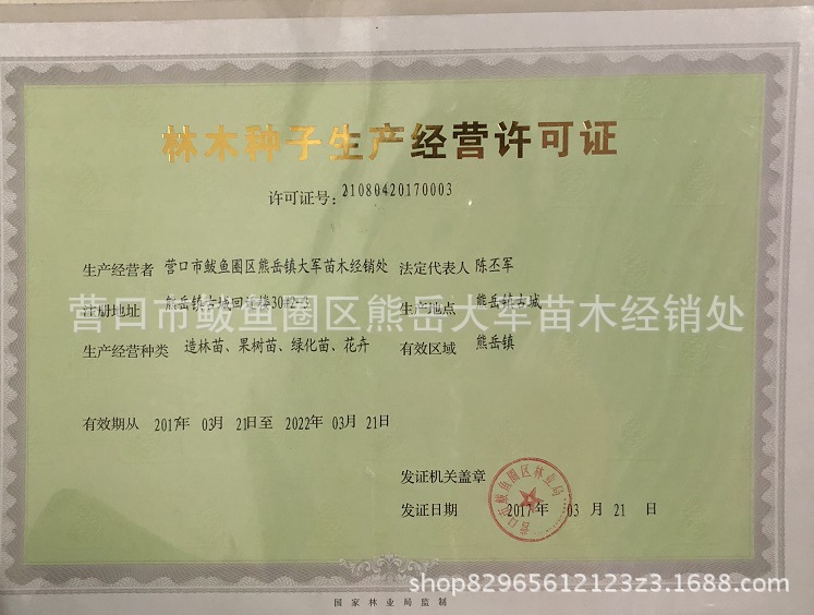 苗木经营许可证 005
