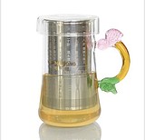 划算包邮!正品创虹茶艺杯 不锈钢内胆 红茶杯养身杯普洱飘逸杯