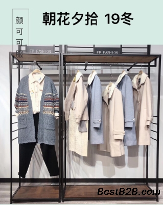 淘宝直播货源杭州朝花夕拾19秋冬女装折扣走份批发